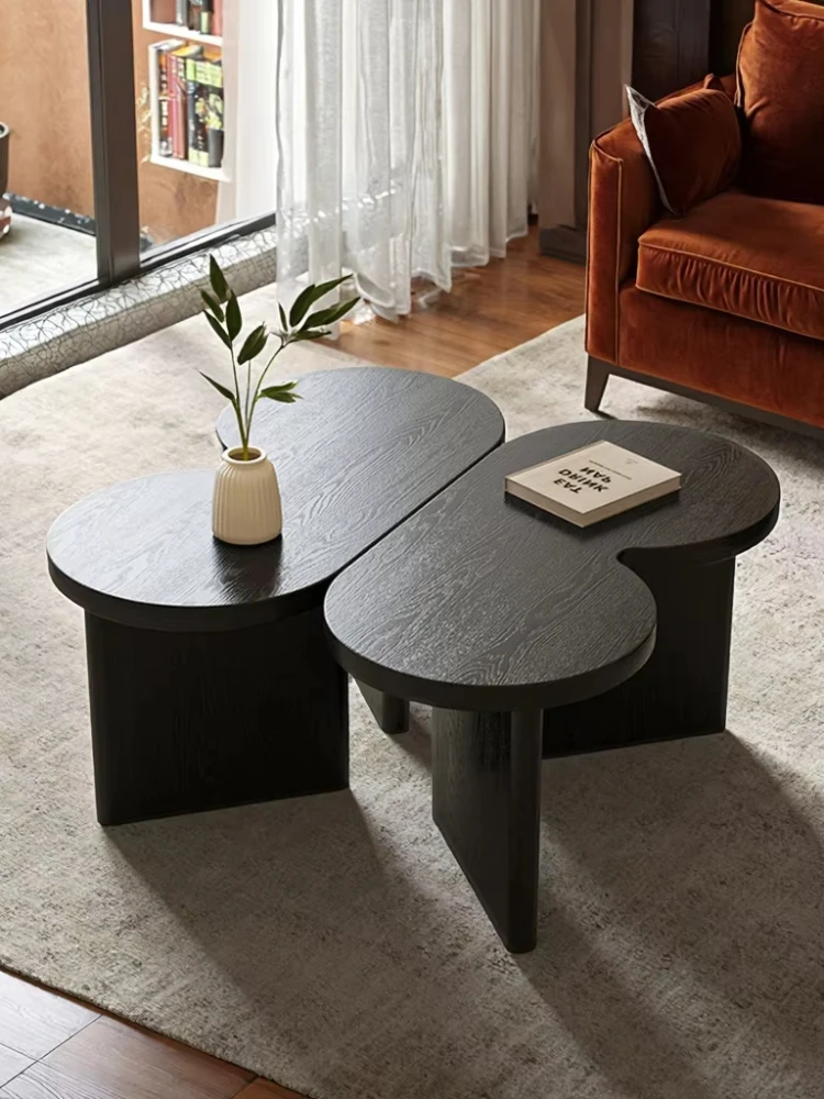 Handcrafted Black Plank Modern Vintage Butterfly Coffee Table Custom Sized