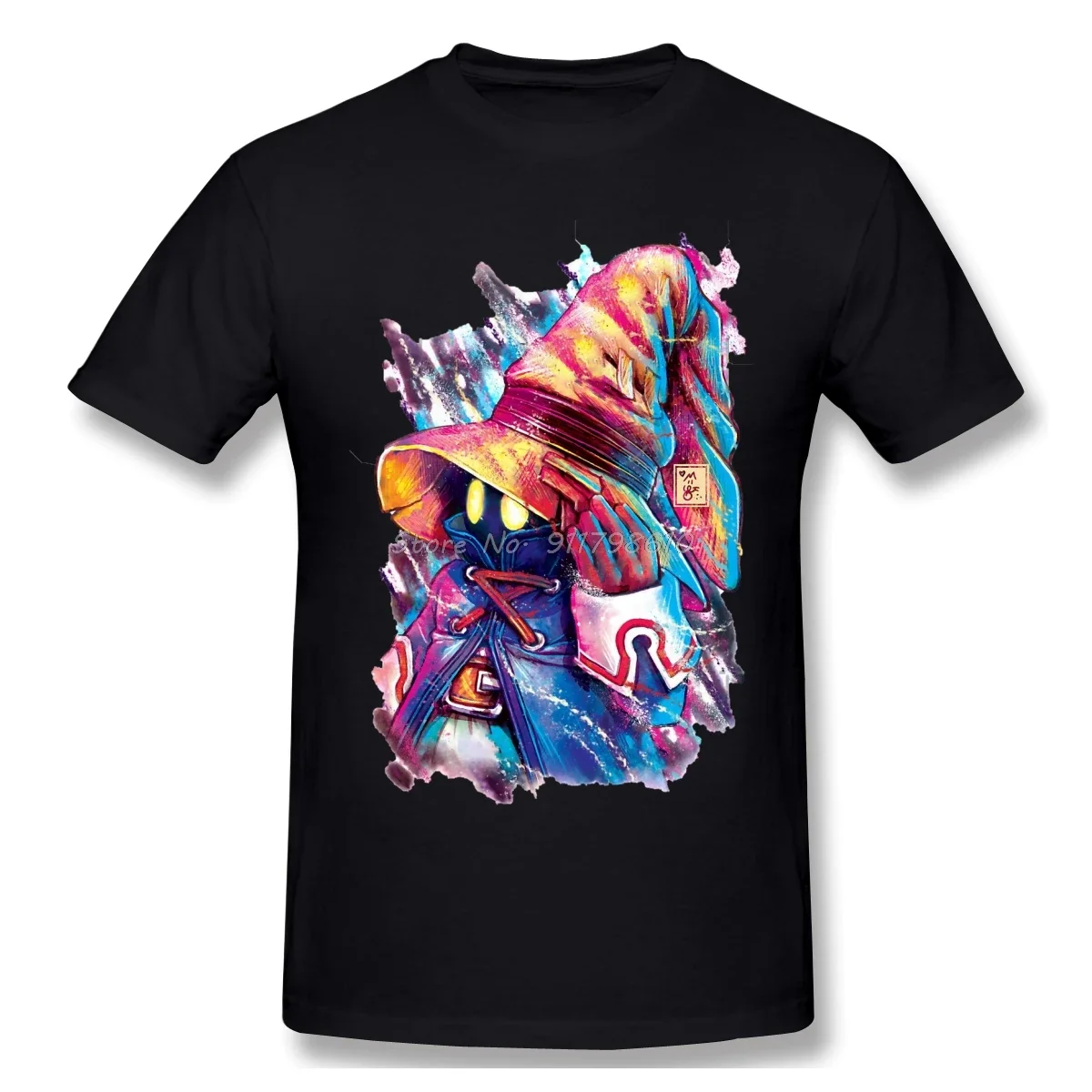 Nueva camiseta de algodón para hombre con diseño de Final Fantasy, ideal para el verano, en tallas grandes, con estampado de Vivi, corte holgado, estilo anime, para hombre, ropa urbana, estilo Harajuku, tallas S-5XL.