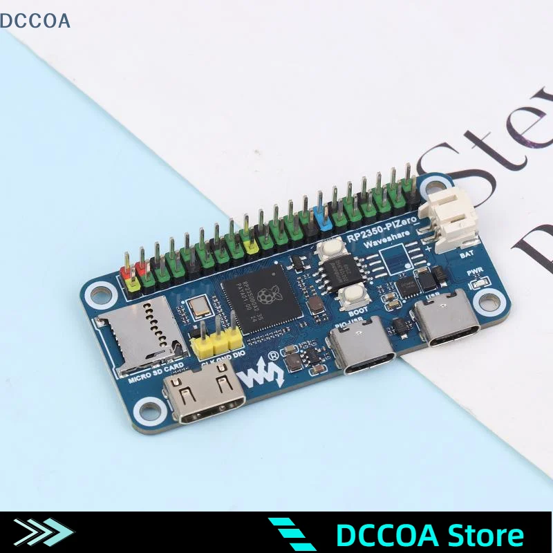 Placa de desenvolvimento RP2350-PiZero Raspberry Pi Pico 2 Base em RP2350B 16M Flash DVI PIO-USB Interface Microcontrolador
