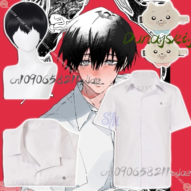 

Аниме The Summer Hikaru Died Косплей Цзюзинака Йошики Костюм DK Школьная форма Кошка Kawaii Головные уборы Черные парики Хэллоуин Вечеринка