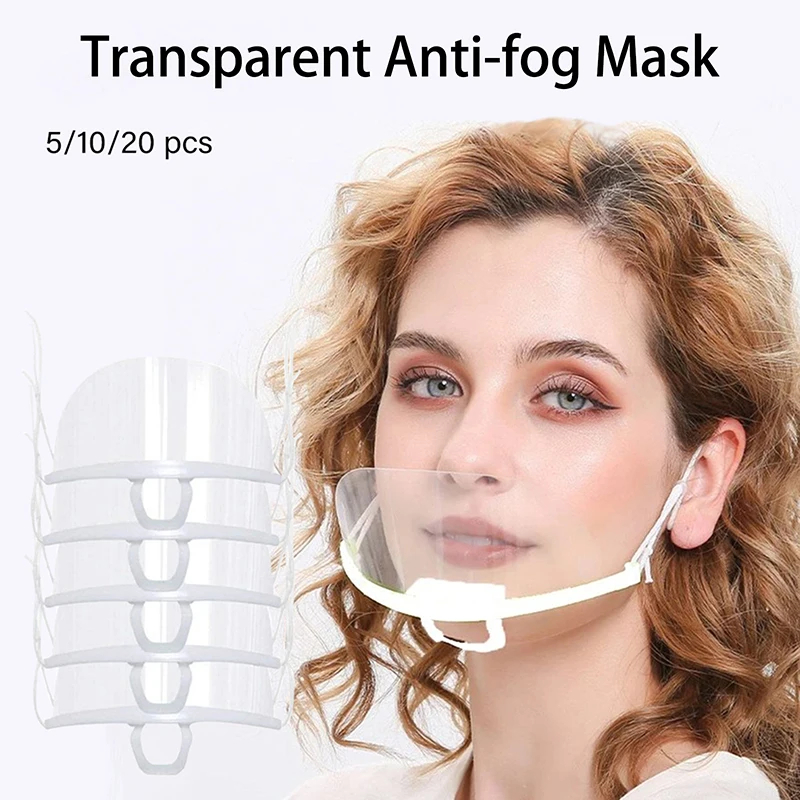 Reusable Transparent Anti-fog Mask Shield Cover Manicure Polish Dust Protective Mask Shield Beauty Tattoo Accessory Tools