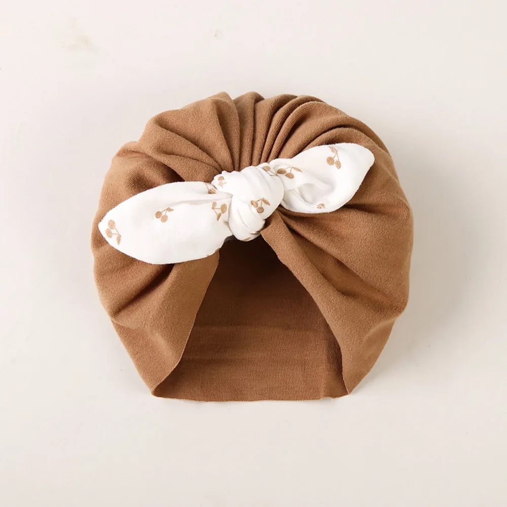 

Windproof Cotton Boneless Muslin Hat 0-5 Months Soft Baby Fetal Cap Cartoon Elastic Newborn Turban Hat Autumn