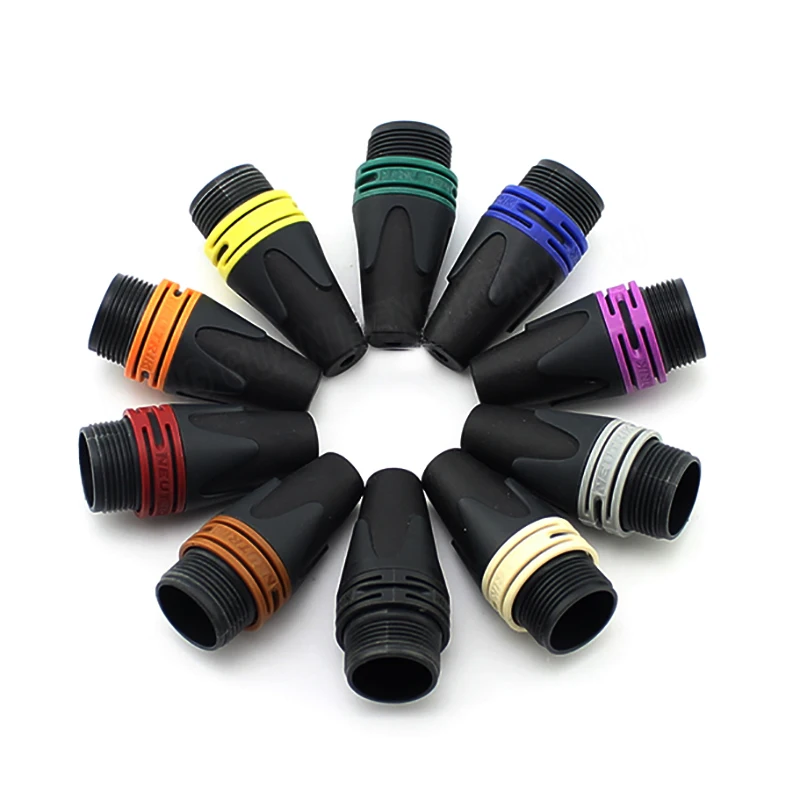 1PC XLR Anti-Roll Color Ring NC3FXX/NC3MXX Special Multi-Color Anti-Roll Microphone Signal Cable Connector Marker Ring 9 Colours