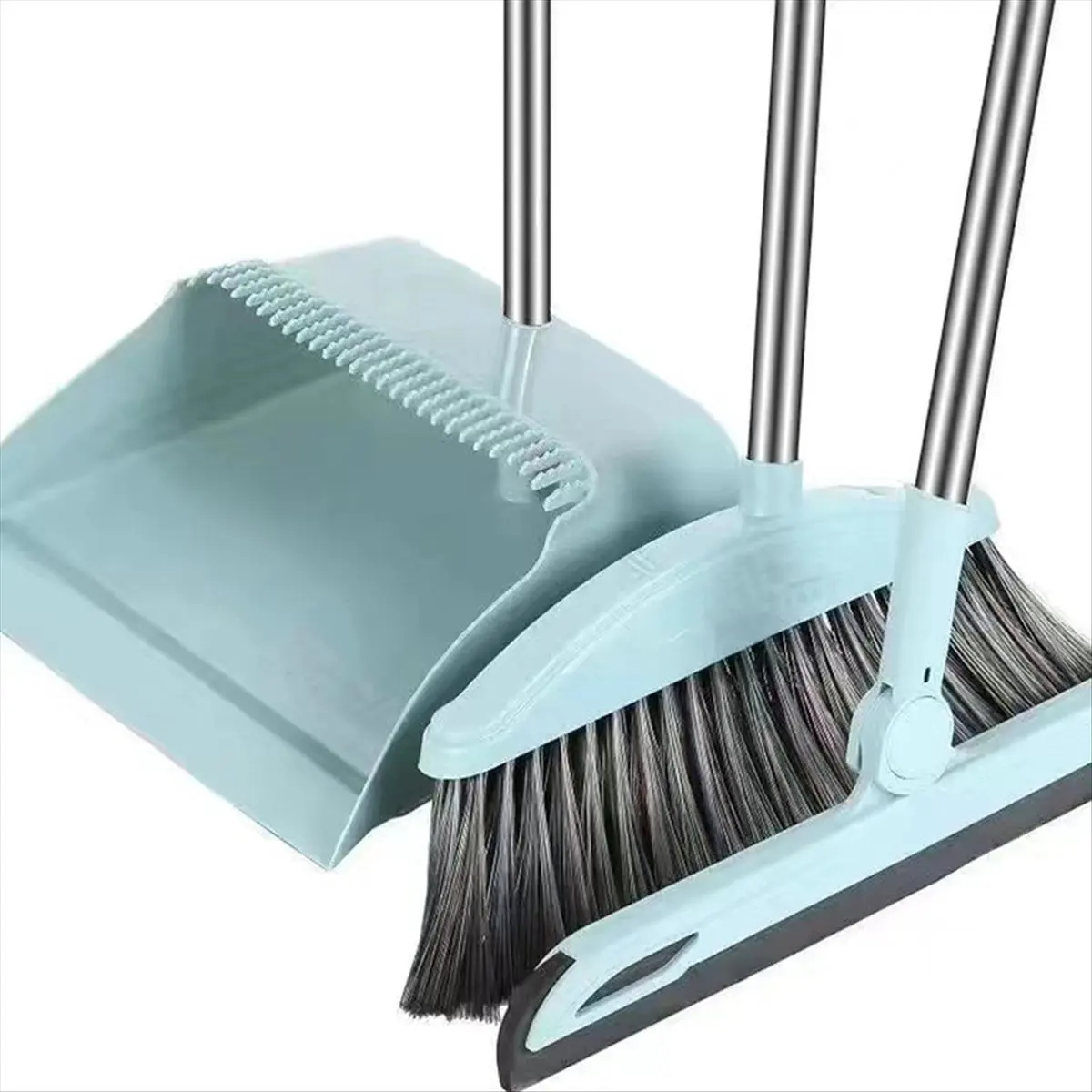 ABNQ Dustpan Broom Set Floor Wiper Household Cleaning Long Handle Cleaning Set for Lobby Household Kitchen Cleaning Blue
