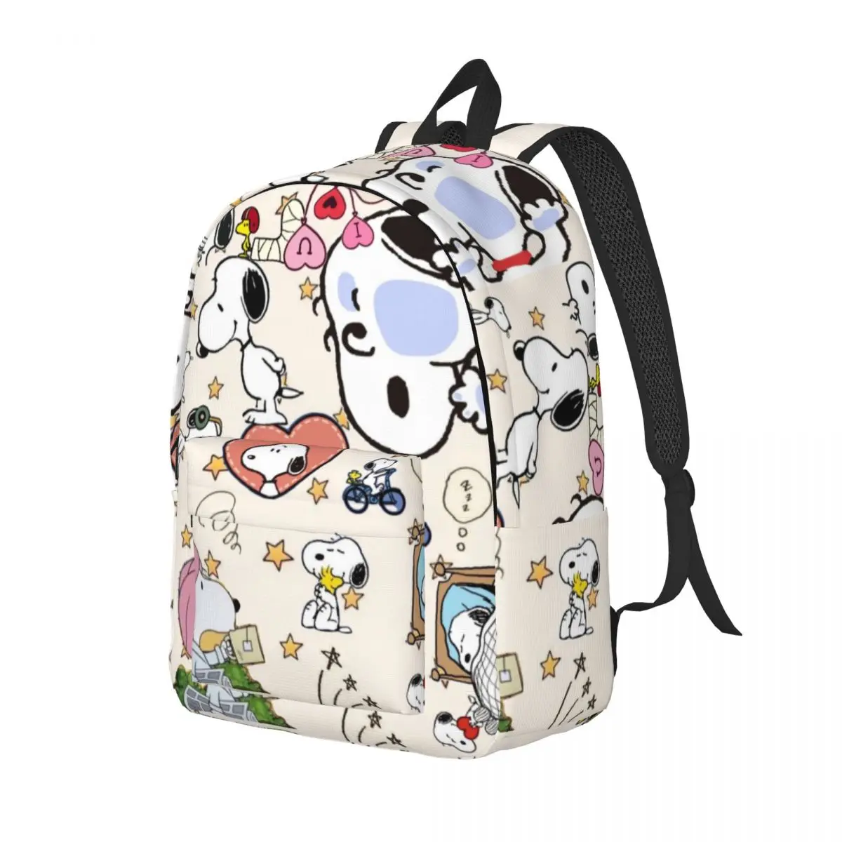 Snoopy New Fashionable Pattern School Bag Print Lightweight Backpack 15.7in 17.7in