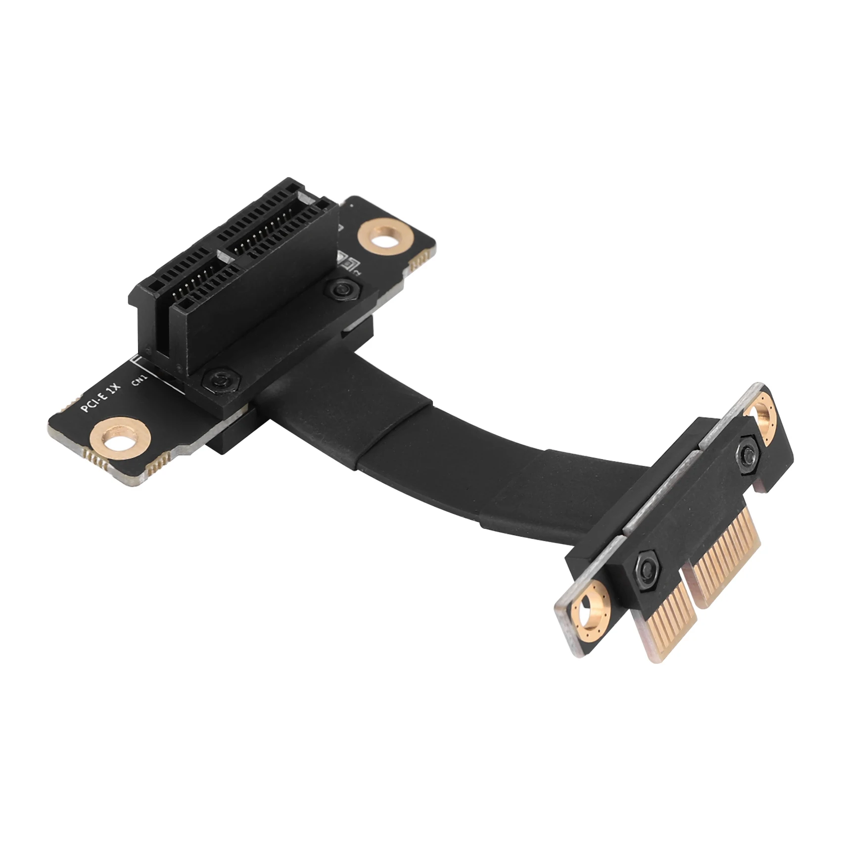 Kabel pionowy PCIE X1 podwójny 90 stopni kąt prosty PCIe 3.0 X1 do X1 kabel przedłużający 8Gbps PCI Express 1X karta rozszerzająca-5CM