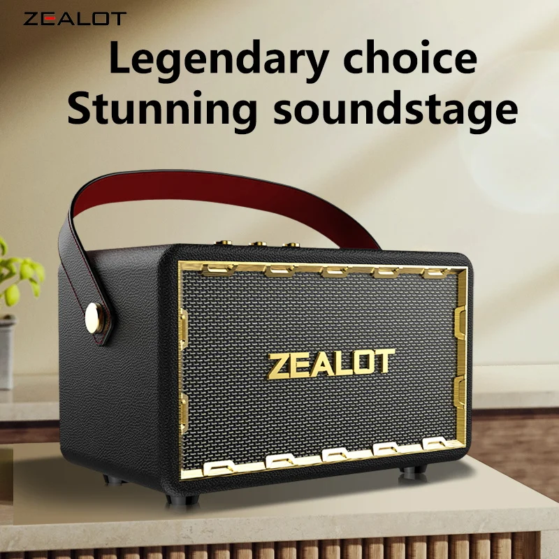 ZEALOT MT01 Portable 60W Wireless Speaker With 4 Subwoofers, Surge Bass 3D Surround Sound, 24000mAh Long Battery Life