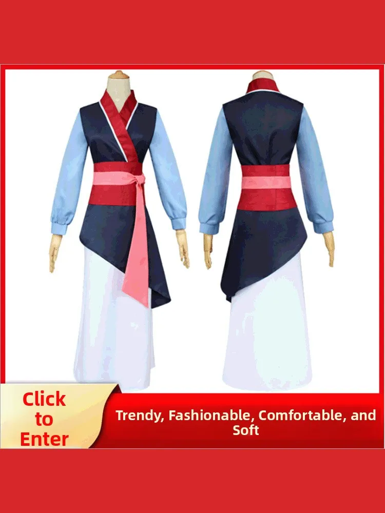 

Halloween Mulan Children's Cosplay Costume Cotton Traditional Chinese Clothing Stage Performance Outfit Kids' Fashion