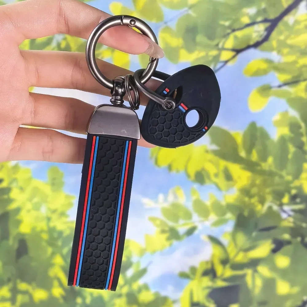 Textured Honeycomb Key Guard With Keychain For BMW F650GS F800GS S1000RR R1200RT F800 Motorbike Cover