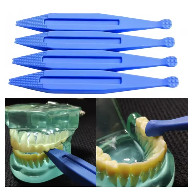 1pc Dental Teeth Fracture Detector Damage Explorer Tooth Cleft Crack Detector Probe Locating Seater Tools Plastic Blue White