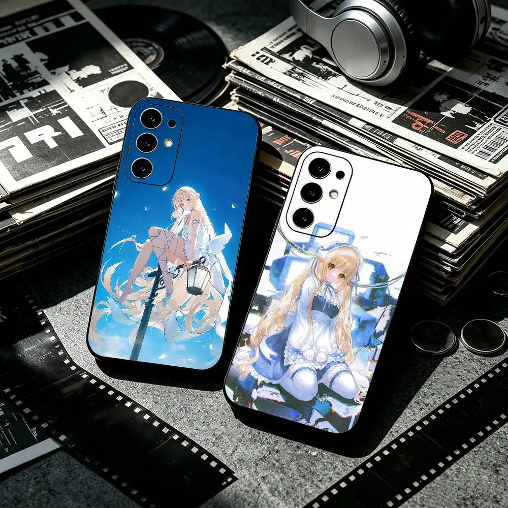 Anime C-Chobits Chi  Black Phone Case for Samsung S25 24 23 22 21 20 30 Ultra Plus Fe Note 10 5G Cover