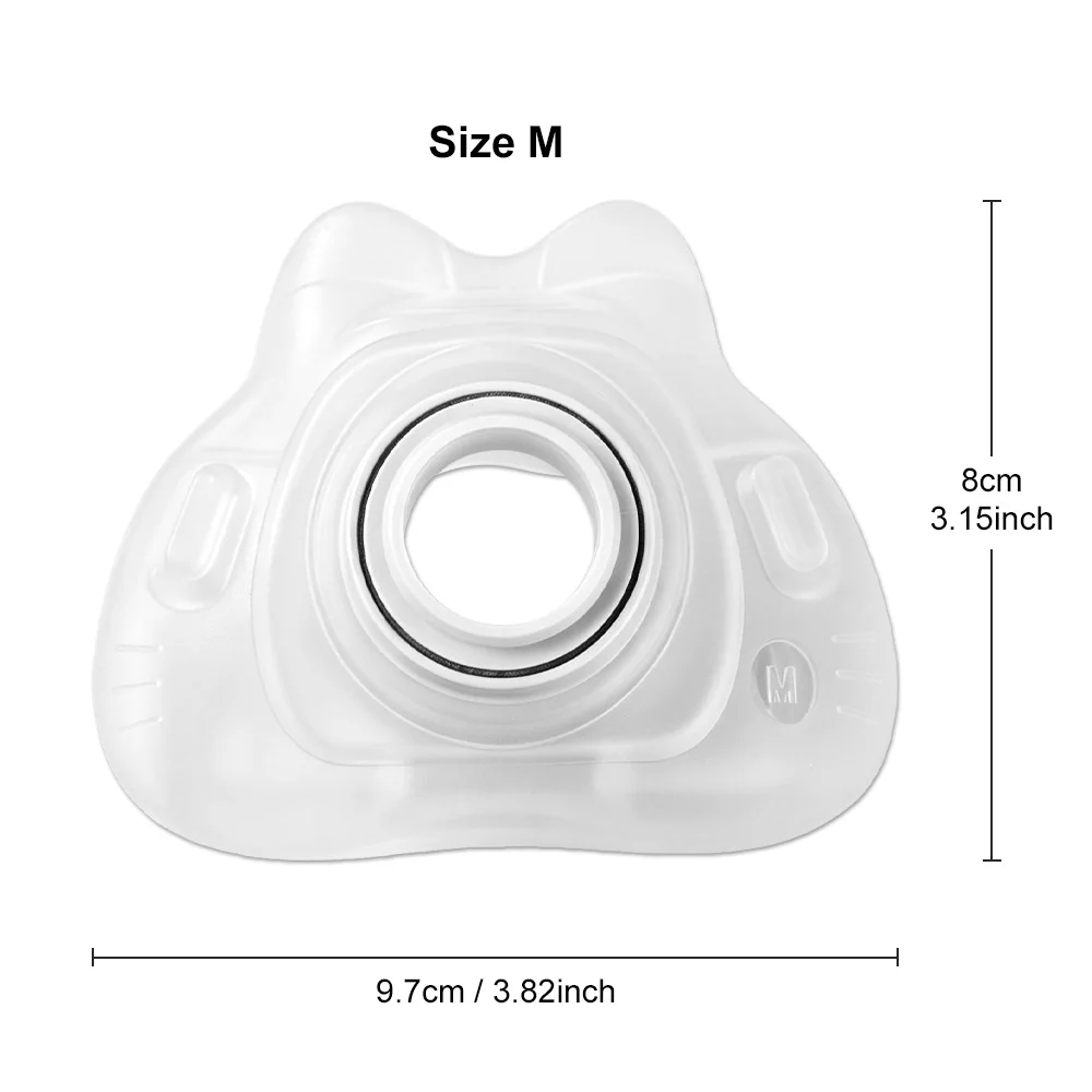 Replacement Silicone Cushion For AirFit F40 Full Face CPAP Mask Soft Anti‑Leak Seal Pad Compatible With F40 Frame Sleep Apnea