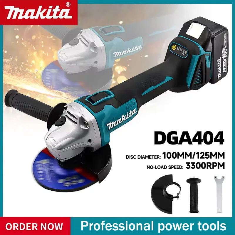 makita-dga404-125mm-100mm-brushless-lithium-electric-angle-grinder-rechargeable-cutting-machine-high-power-polishing-machine-18v
