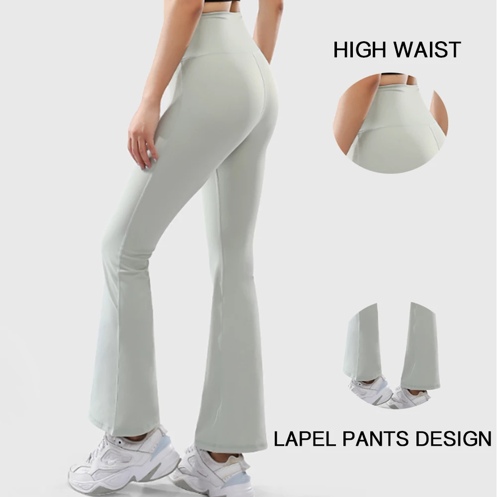 

Flare Leggings High Waist Yoga Pants Women Bell-bottoms Yoga Trousers Fitness Pants Stretch Gym Casual Sports Women Gym