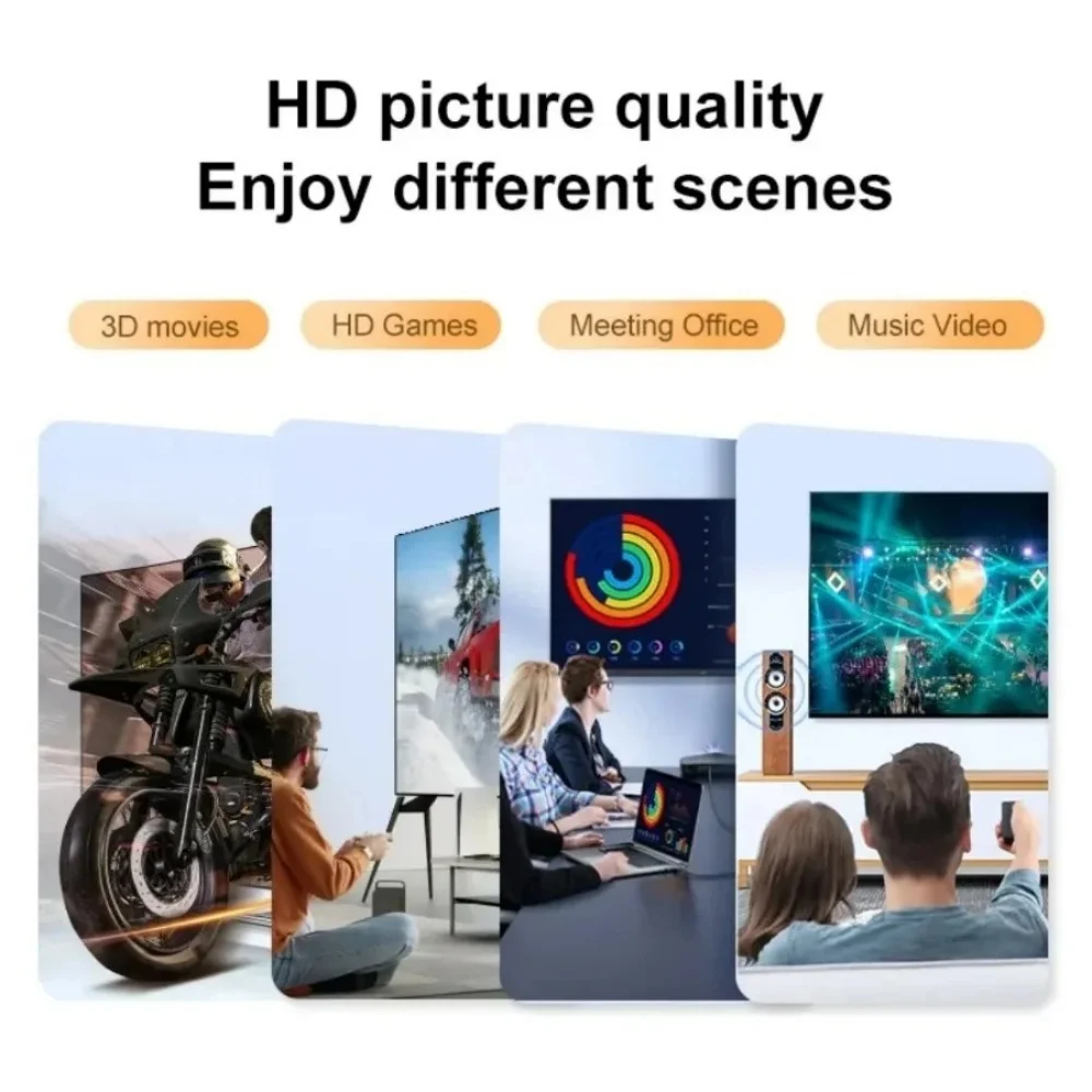 1.5m/3m High Speed Up to 4K 30Hz Dual Head HD Cable Plug Play Cable For TV DVD Projector Computer Laptop Monitor Household cable