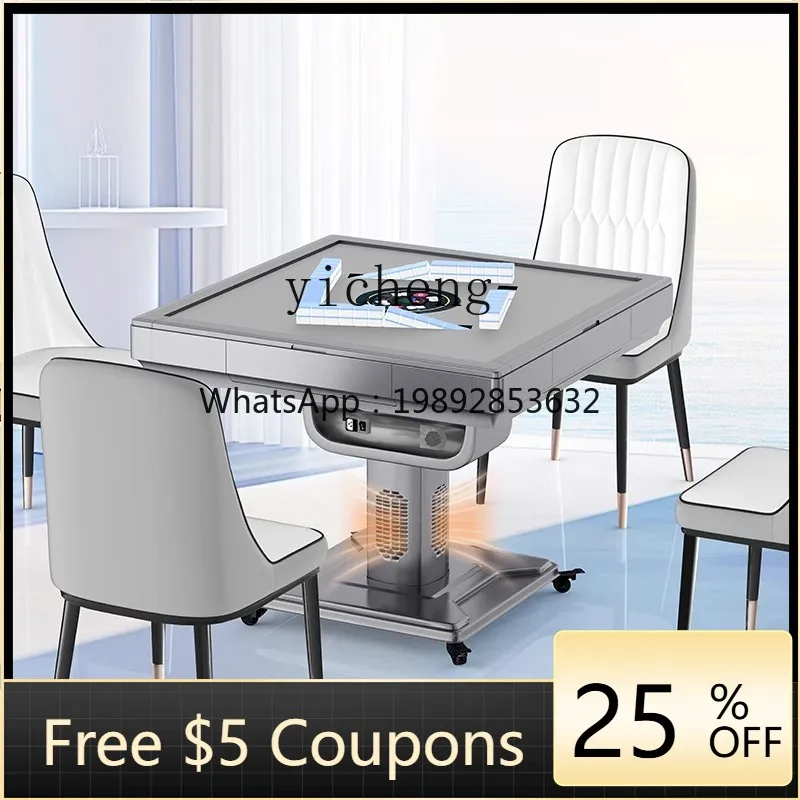 

AA mahjong machine automatic home roller coaster bass electric rotor mahjong table folding free card