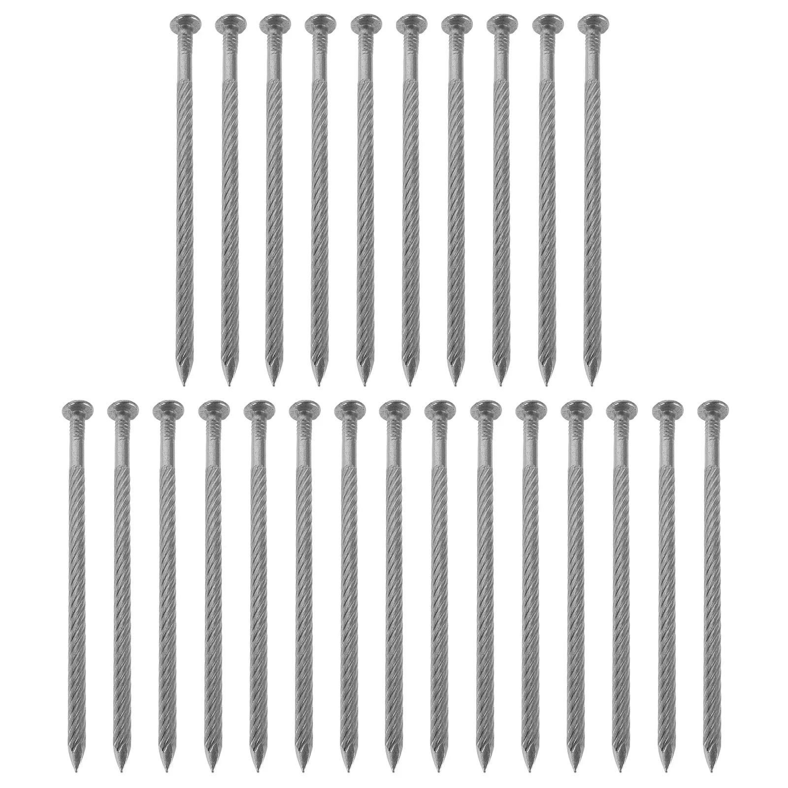 

25Pcs Stainless Steel Spiral Turf Stakes Heavy Duty Landscape Edging Anchoring Spikes for Garden Paver Securing Weed Barrier