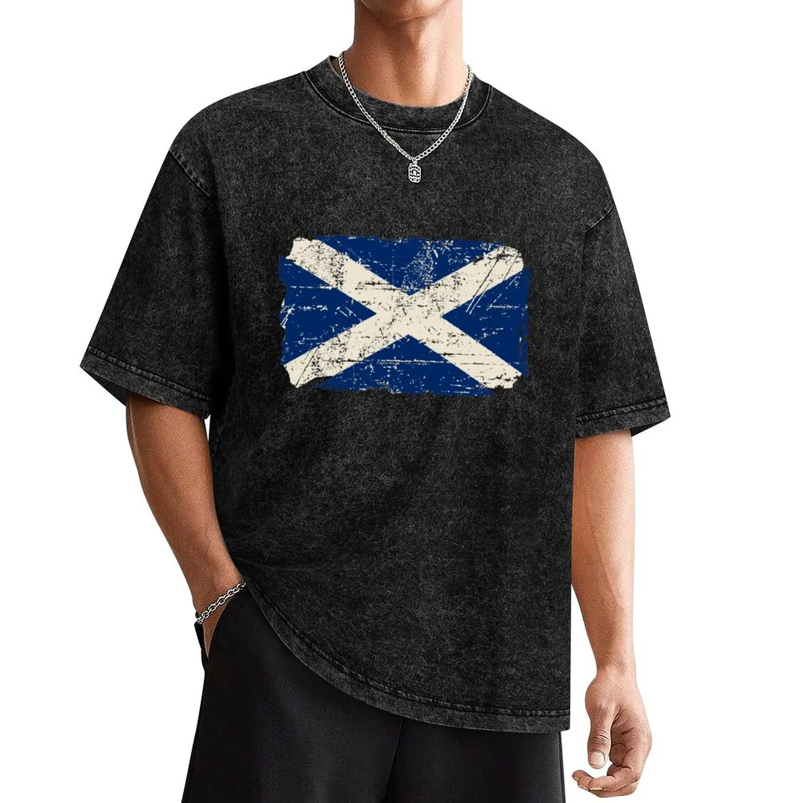 

Scotland Flag - Vintage Look T-Shirt anime figures new gifts and t-shirts boys animal print cotton t shirt men