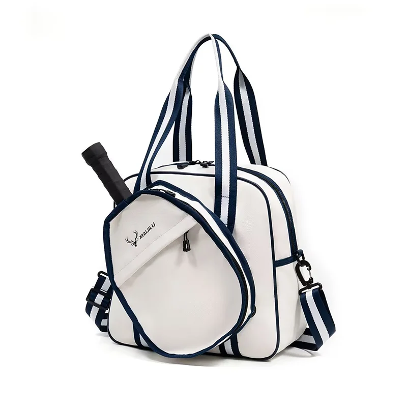 

Мужская и женская сумка для теннисных ракеток для бадминтона — большая сумка для хранения, идеально подходящая для путешествий на открытом воздухе, спортивных тренировок и поездок на работу, сумка через плечо