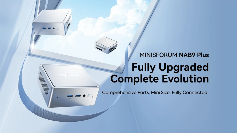 كمبيوتر ألعاب MINISFORUM NAB9 Plus Intel Core i9-12900HK/H 14-Core Oculink USB4 WiFi6E Win11 سطح المكتب مكتب كمبيوتر صغير HD DP BT5.3