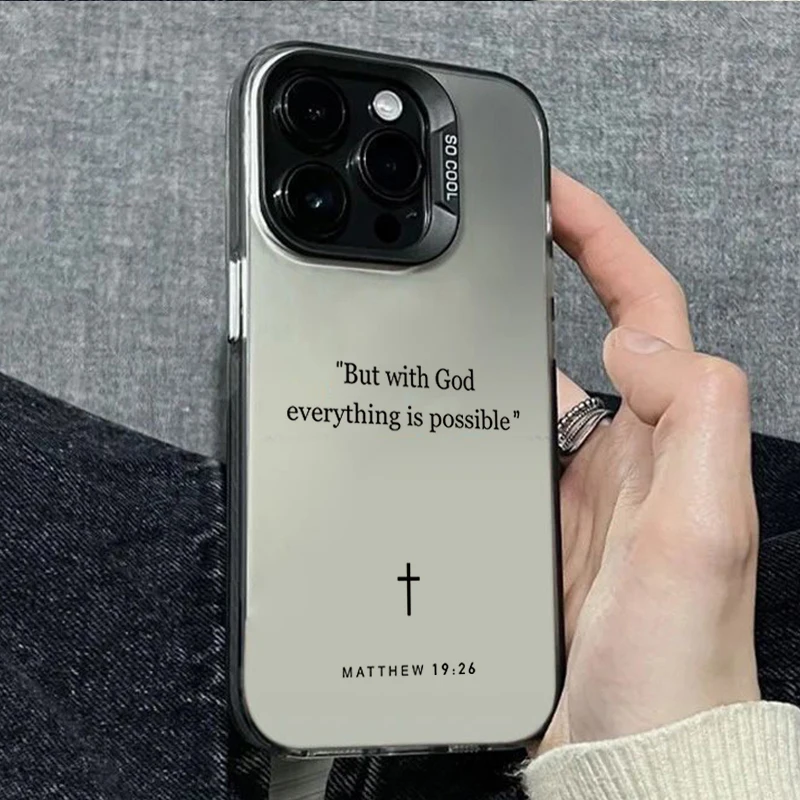 Slogan Bible Cross Graphic Phone Case for Samsung Galaxy A27 A37 A57 A17 A07 A16 A06 A35 A55 A25 A05S A15 A56 A54 A36 A34 A24 5G