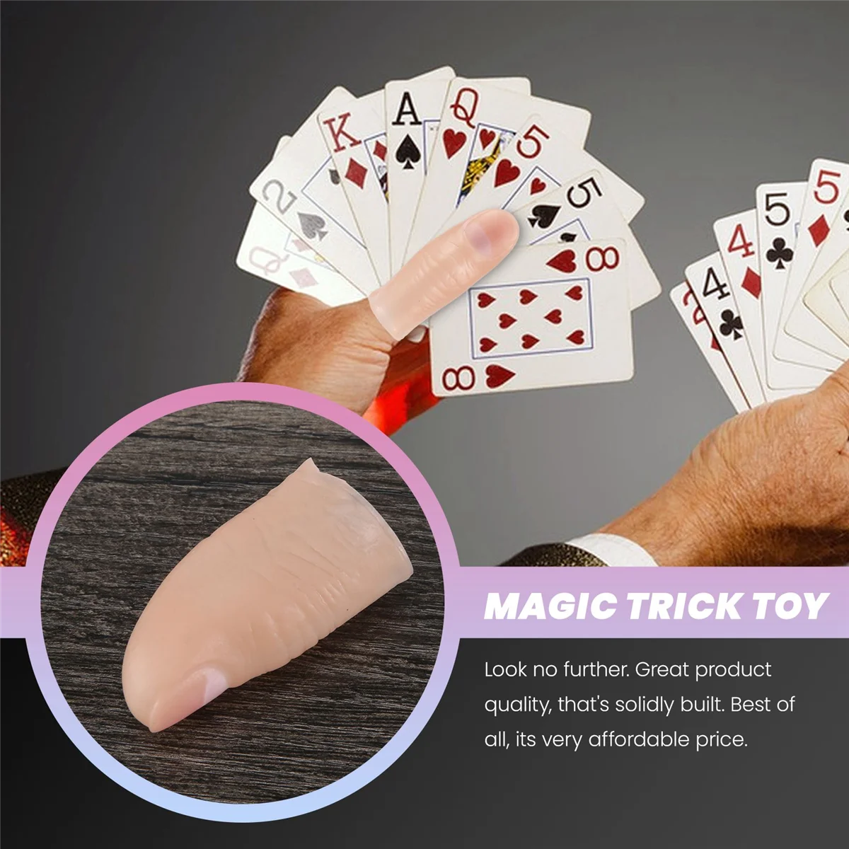 Качество! Мягкий кончик большого пальца, поддельный волшебный трюк, виниловая игрушка, забавная шутка