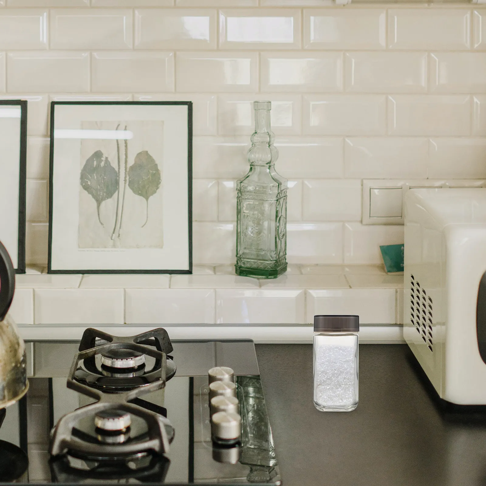 

Набор из 4 стеклянных баночек для специй: органайзеры для соли, перца и приправ для кухни и дома