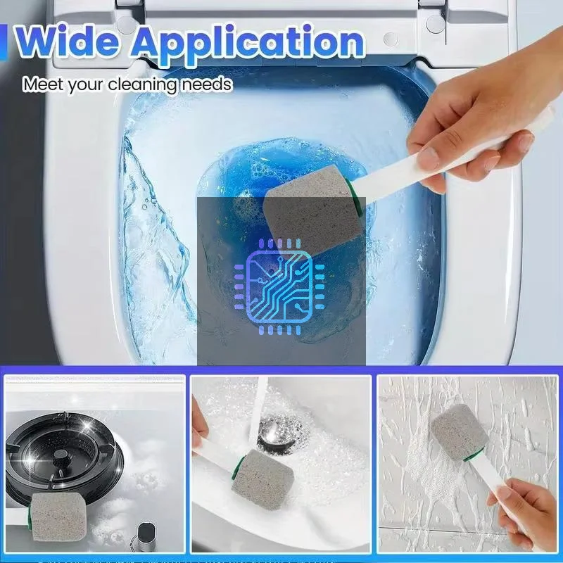 1 pièce, pierre de ponce pour le nettoyage des toilettes, pierre écologique pour une décontamination en profondeur, polyvalente pour les taches dans la salle de bain et la cuisine.