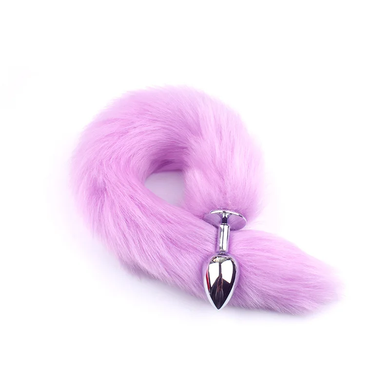 Faux Fox Tail Anal Plug Sex Goods Adult Games Stainless Steel Butt Plug Sex Toys For Couples BDSM Cosplay Anus Toy Sex Products