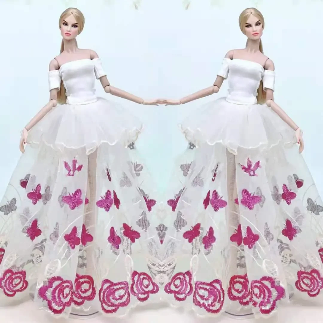 Mode Bloemen Prinses Jurk 1/6 Bjd Kleding Set Voor Barbie Doll Kleding Outfits Shirt Rok Party Gown 11.5 "Poppen accessoires