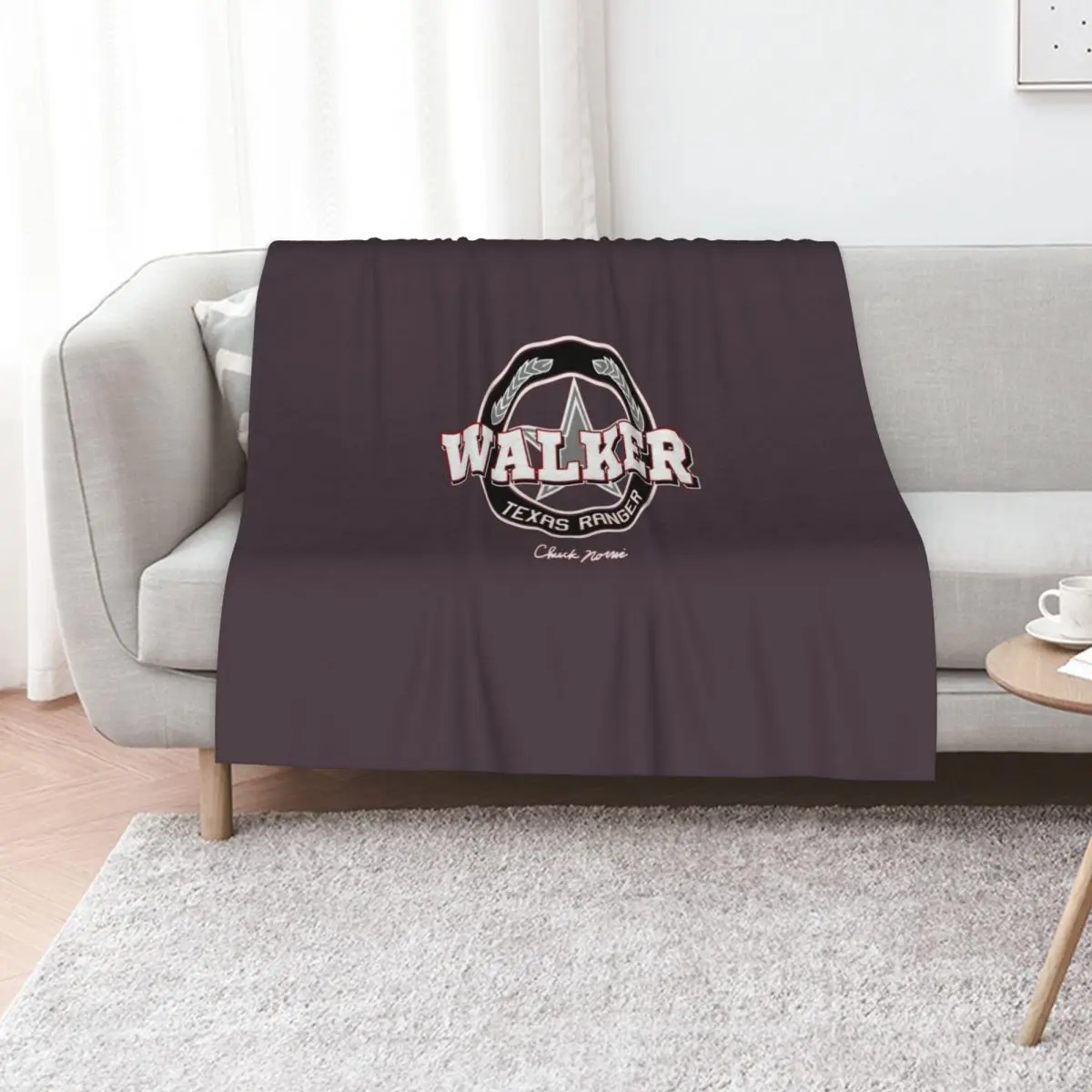 Vtg. Walker Texas Ranger Cast Crew 90s Chuck Norris Throw Blanket Multi Use Warm Blanket for Living Room Bedroom
