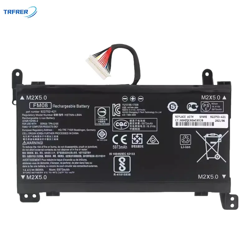 

New 16PIN FM08 922752 -422 hstnn-lb8a Laptop battery For HP 17-an 17-an013tx 17-an014ng tpn-q195 w103ng