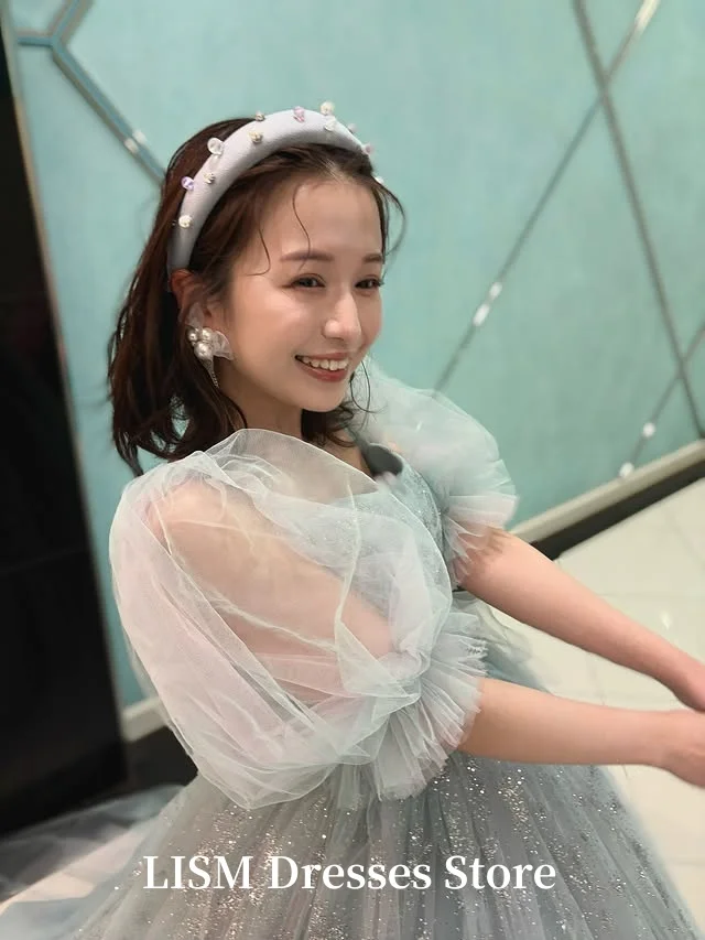 LISM فساتين سهرة نصف كم على شكل قلب من الحرير تول أنيقة طويلة فساتين لحضور الحفلات الموسيقية تبادل لاطلاق النار صورة مخصصة فستان حفلة в Ders