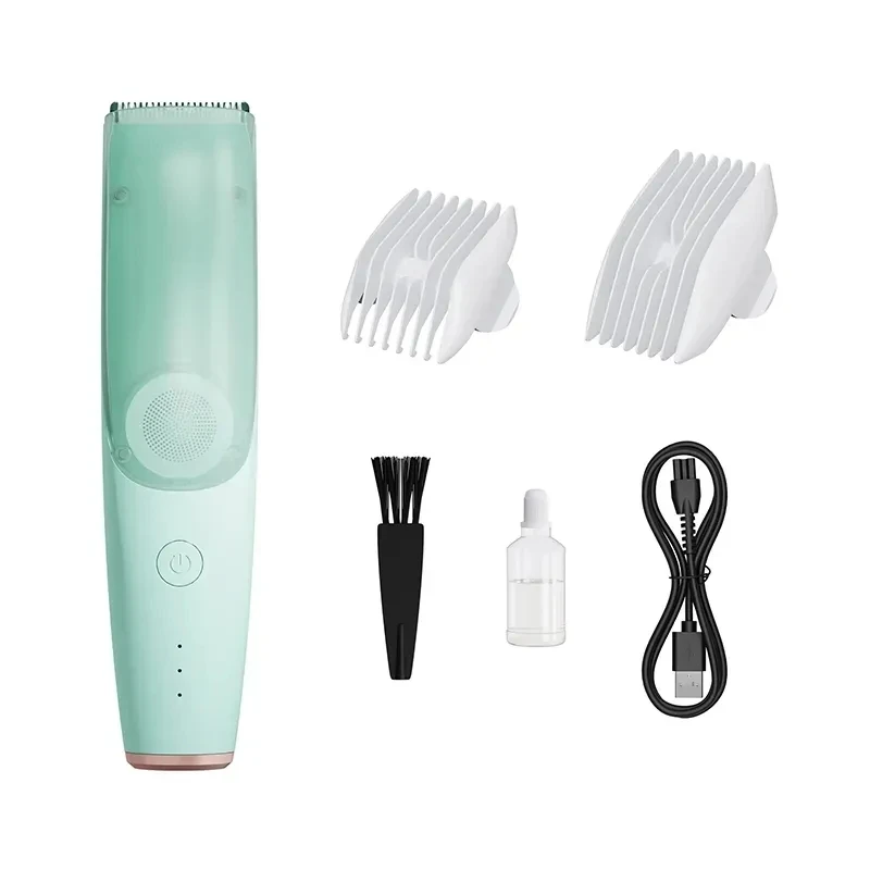 Baby Hair Clipper Hair Gather Adult Mute Waterproof Children Hair Trimmer Sleep Haircut USB Charging Baby Clipper Kids Trimmer