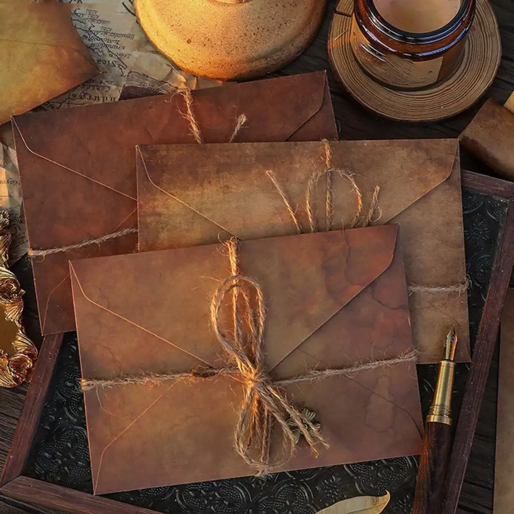 1 Set Unique Non-fading Vintage Letter Paper Exquisite Workmanship A5 Handwritten Love Letter Stationery Leave Message