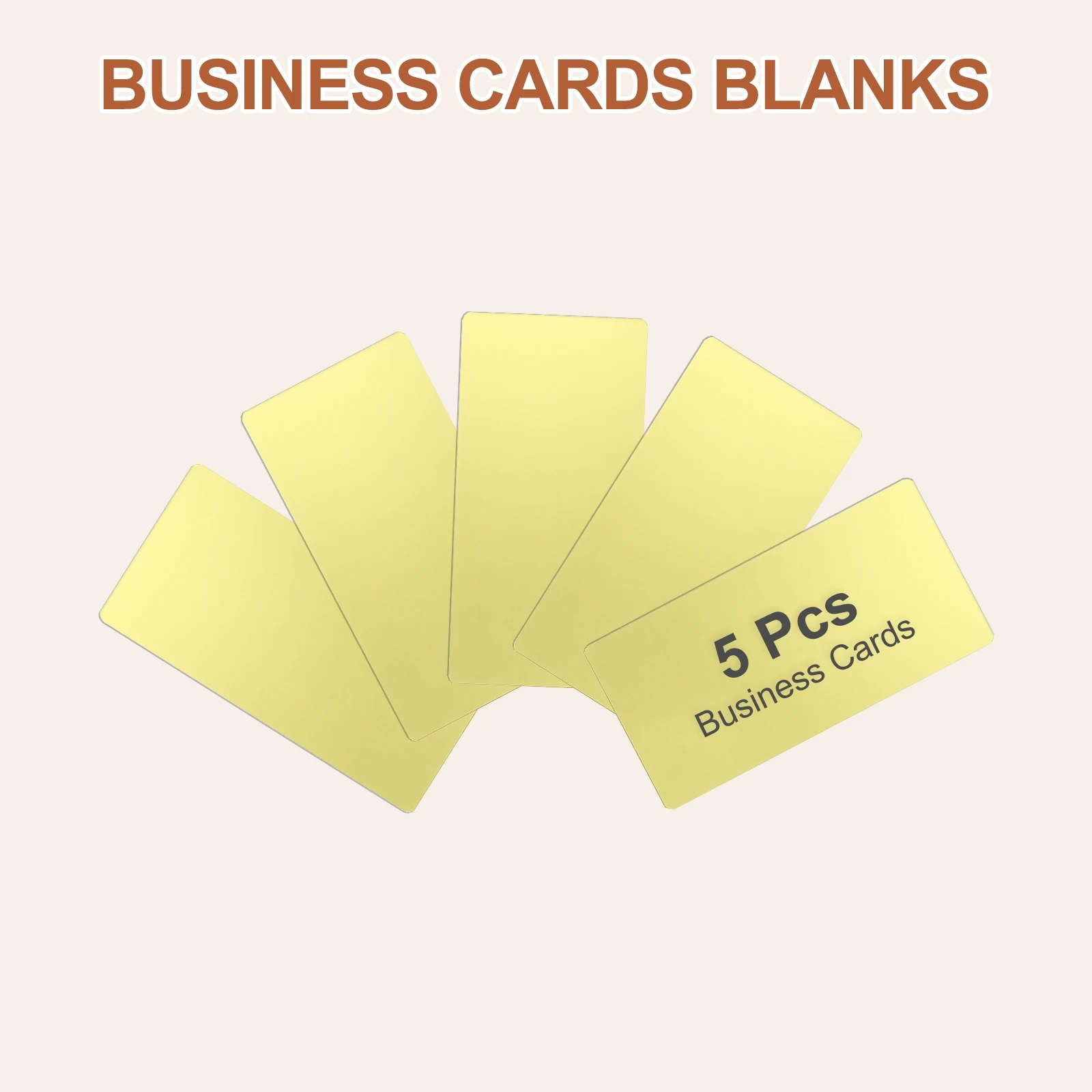 5/10 Stuks Metalen Visitekaartjes 201 Rvs Spiegel Titanium Laser Graveren Kaarten Custom Blank CNC Graveren Vel voor Kantoor