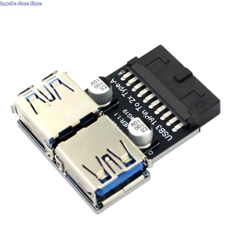 

D0UA 19PIN до удвоения USB -адаптерных разъемов USB Коннекторы Материнники 19/20 п.