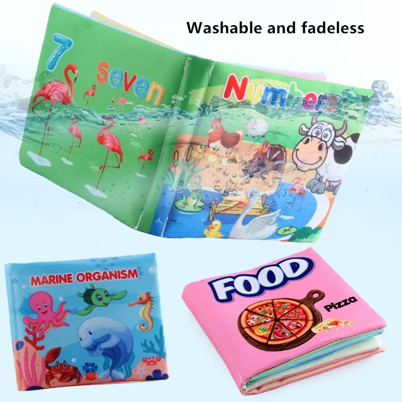 Cloth Book Toddler Soft Baby Books Rustle Sound Baby Quiet Books Infant Early Learning Educational Toys 0 -12 Months Tear-proof