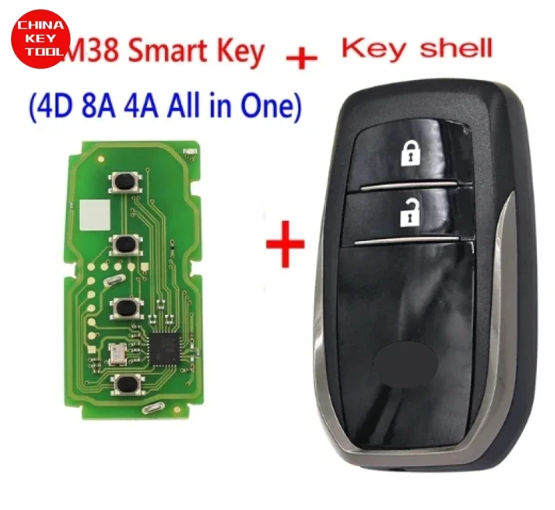 1PCS Xhorse XSTO01EN For Toyota XM38 Smart Key 4D 8A 4A All in One with for KEY TOOL Plus Max VVDI2 VVDI Mini Support Renew