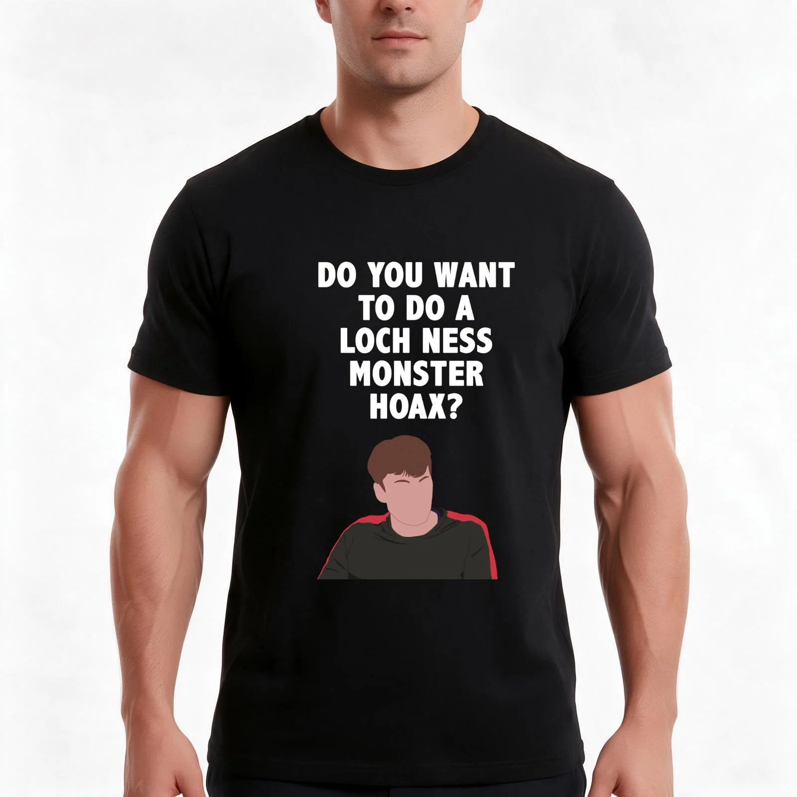 James Acaster - Loch Ness T-Shirt, Summer Casual Cotton Tee, Oversized Streetwear Tops, Vintage Graphic Print, Unisex Men Women