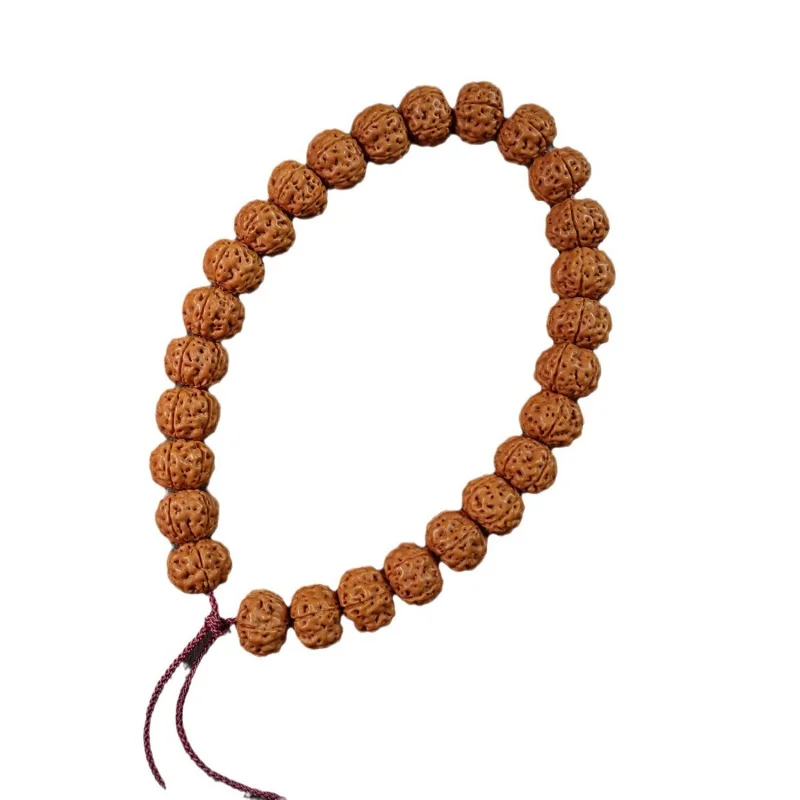 Imagem -05 - Grande e Pequeno Semente Rudraksha Bodhi Handheld Beads Natural Raw Seed Pulseira Colar Rosário Acessórios