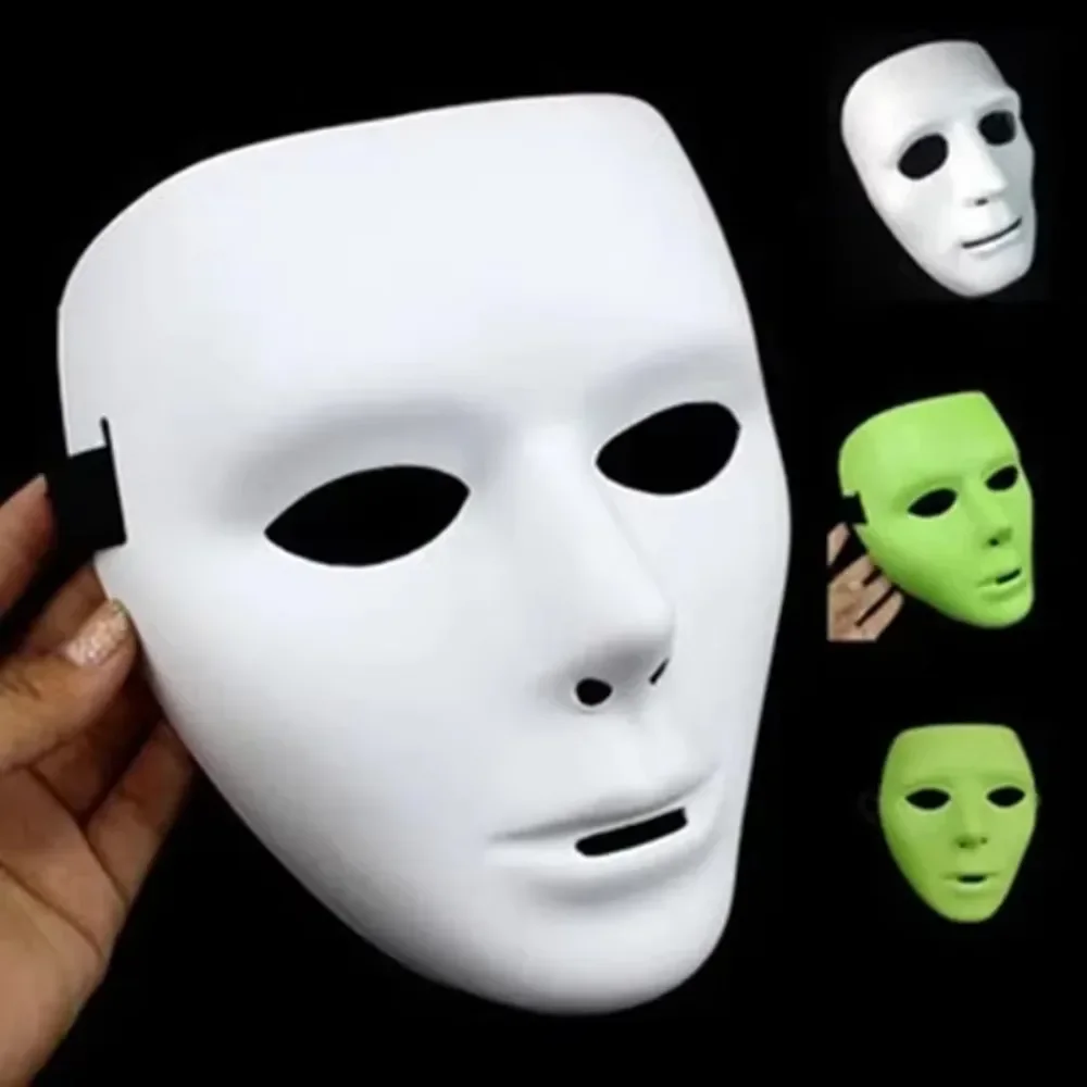 

2025 Halloween Cool PVC Kamen Rider Ghost Dance Hip Hop Mask White Night Lights Mask for Home Bar Nightclub Party Props Supplies