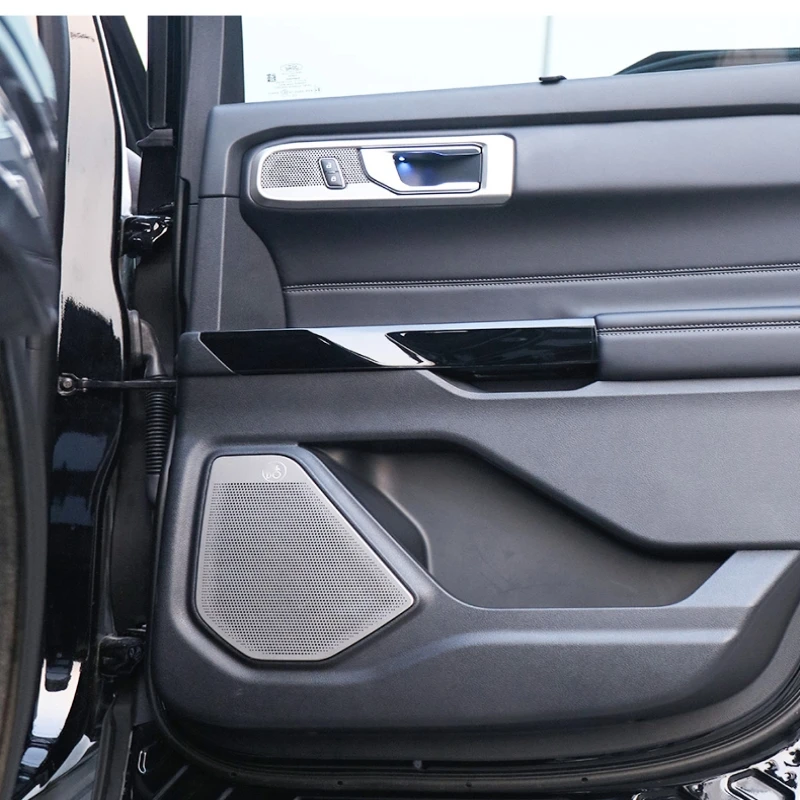 

3d наклейка для Ford Explorer 2020 2021 2022, внутренняя отделка динамиков, боковая дверь автомобиля, стерео аудио, звуковая отделка громкоговорителя