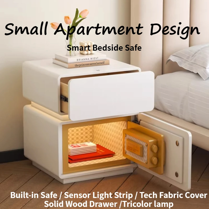 

Decor Aesthetic Bedside Table Lamps Dimmable Touch Control Nightstands Art Luxury Modern Cabinet Storage Bedroom Furniture Home