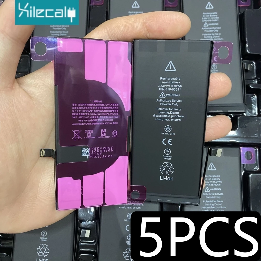 

5PCS 0 Cycle Replacement Bateria for iPhone 6 6S 7 8 Plus X XR XS Max 11 Pro Max SE2 3 Original Quality Phone Battery Wholesale