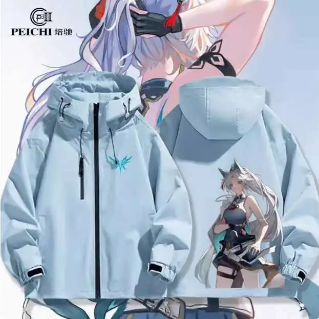 

Anime Honkai: Star Rail Feixiao Windbreaker Jacket Hoodie Cosplay Autumn Winter Men Women Coat Loose Tops anime