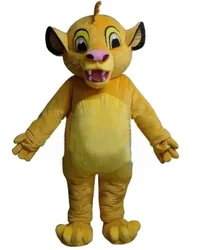 Natale nuovo re leone Simba costume della mascotte costume operato kit cosplay anime per eventi di feste di Halloween