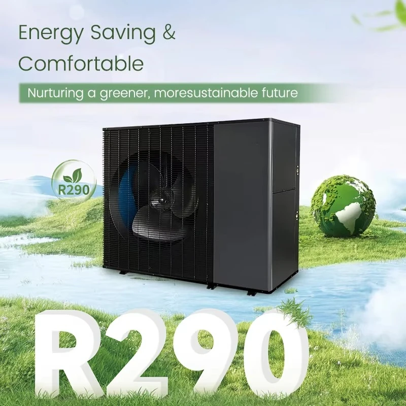 9KW 16KW 18kw Heating Cooling DHW Pump 35db R290 DC Inverter All in One Air Source Heat Pump Air Water Heater