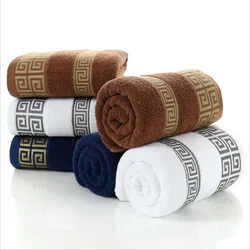 Pure Cotton Towel 34x75cm Embroidered Towels  For Adults Quick-Dry Thicken Soft Face Towels Absorbent