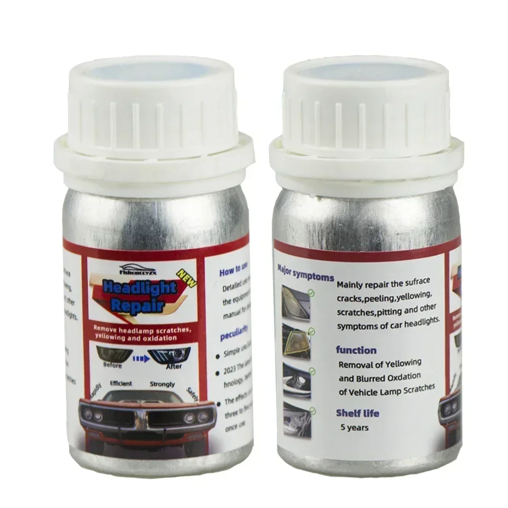 

Полировочный набор для фар, жидкость для полировки автомобильных фар, 50 мл, полимерная жидкость для ремонта фар